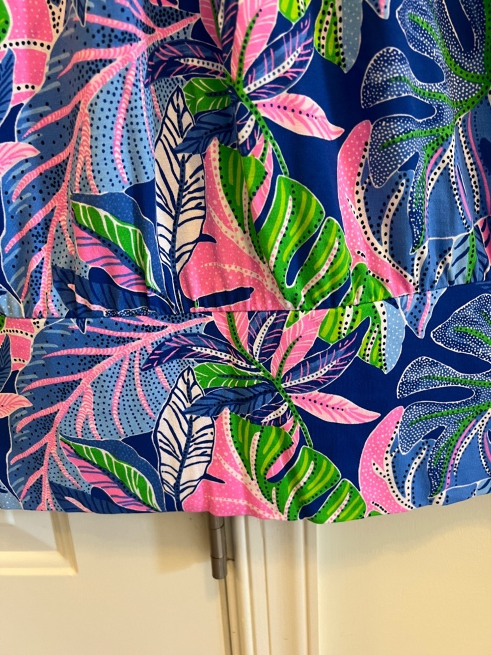 Lilly Pulitzer size M Bowen Blue Grotto Beleaf in Yourself halter top - Picture 3 of 4